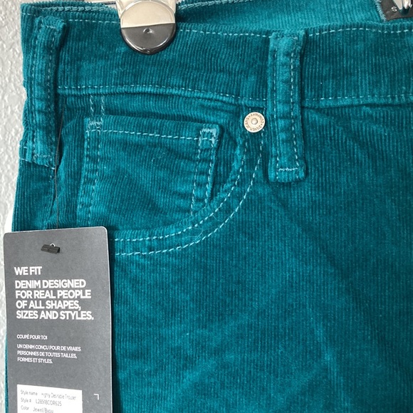 New Highly Desirable High Rise Trousers by Silver Jeans, turquoise women’s Sz 27 - Picture 4 of 10